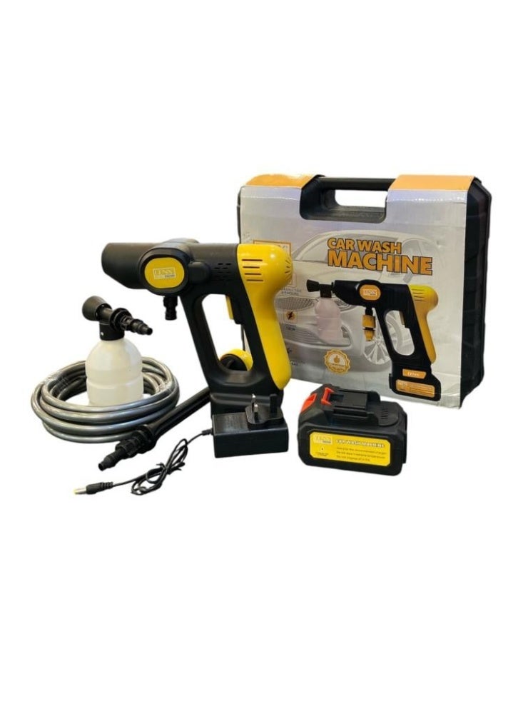دينكس ماكينة غسيل السيارات غسالة الضغط العالي 21 فولت - غسالة السيارة - مسدس غسيل كهربائي لاسلكي محمول بالضغط العالي، يستخدم لتنظيف الأرضيات في غسيل السيارات وسقي الحديقة | 180W - Image 3