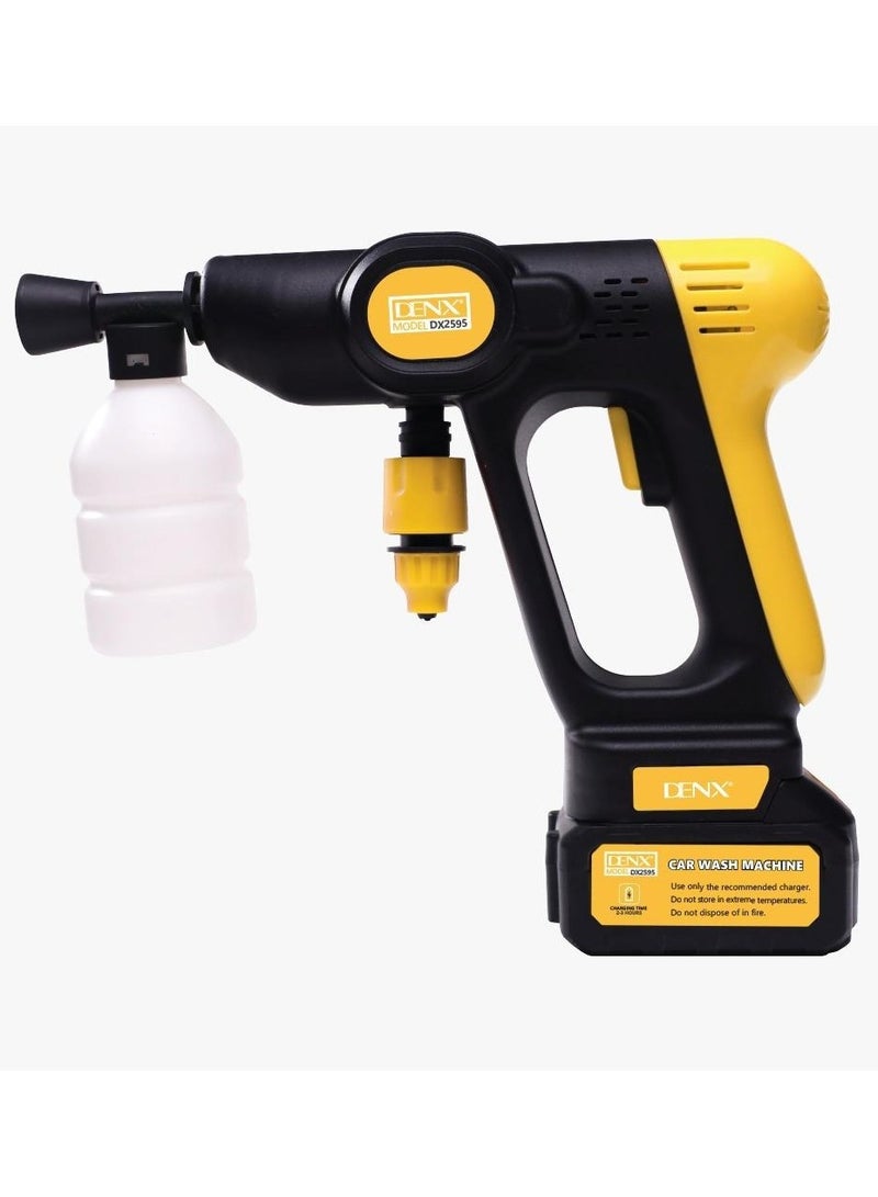 دينكس ماكينة غسيل السيارات غسالة الضغط العالي 21 فولت - غسالة السيارة - مسدس غسيل كهربائي لاسلكي محمول بالضغط العالي، يستخدم لتنظيف الأرضيات في غسيل السيارات وسقي الحديقة | 180W - Image 1