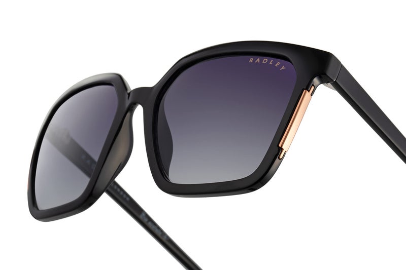 RADLEY London 6506 Trendy Square Sunglasses for Women, 54 mm, UV400 Protection, Black - Image 4