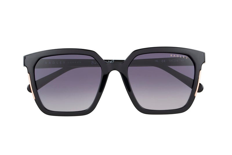 RADLEY London 6506 Trendy Square Sunglasses for Women, 54 mm, UV400 Protection, Black - Image 2