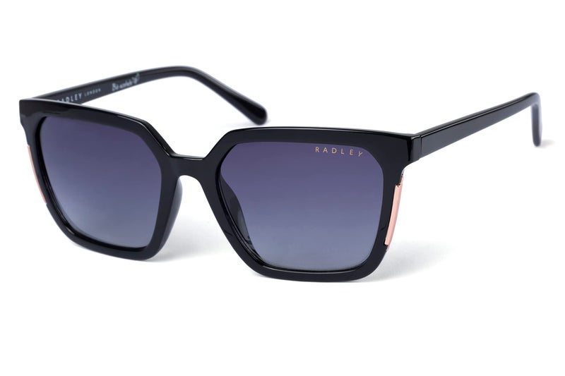 RADLEY London 6506 Trendy Square Sunglasses for Women, 54 mm, UV400 Protection, Black - Image 1