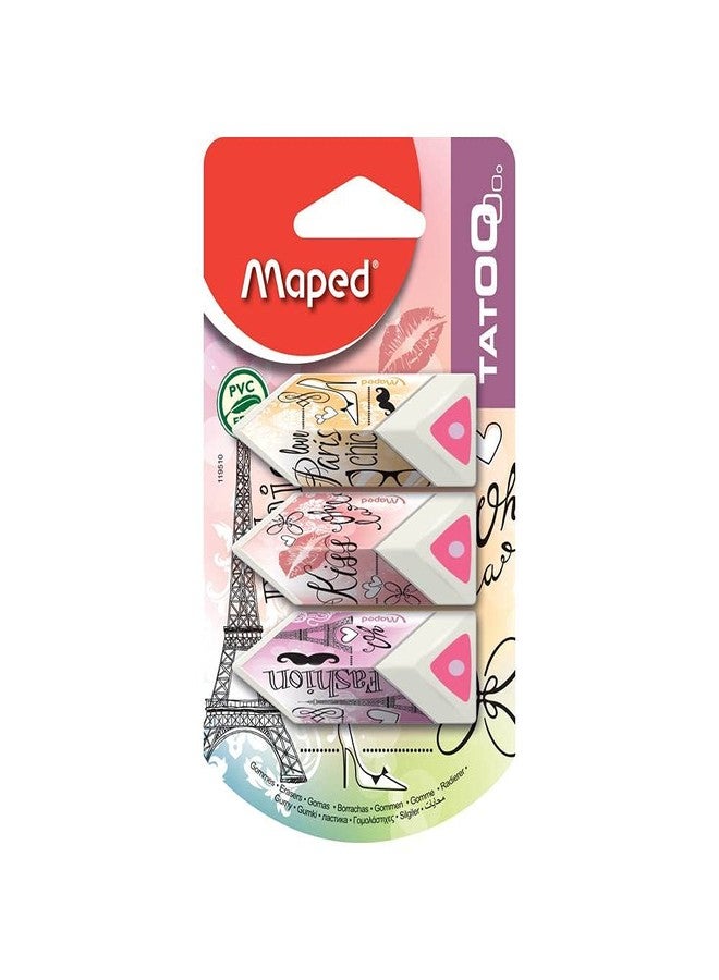 Maped Triangular Pyramide Eraser - Black - Image 2