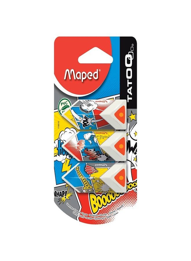 Maped Triangular Pyramide Eraser - Black - Image 1