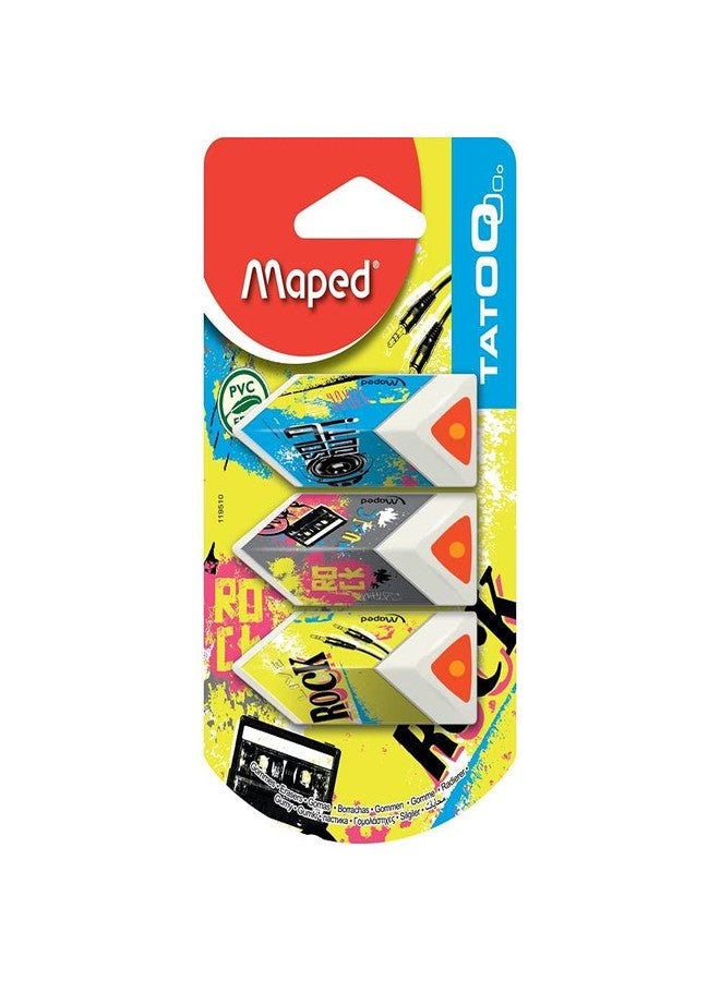 Maped Triangular Pyramide Eraser - Black - Image 3
