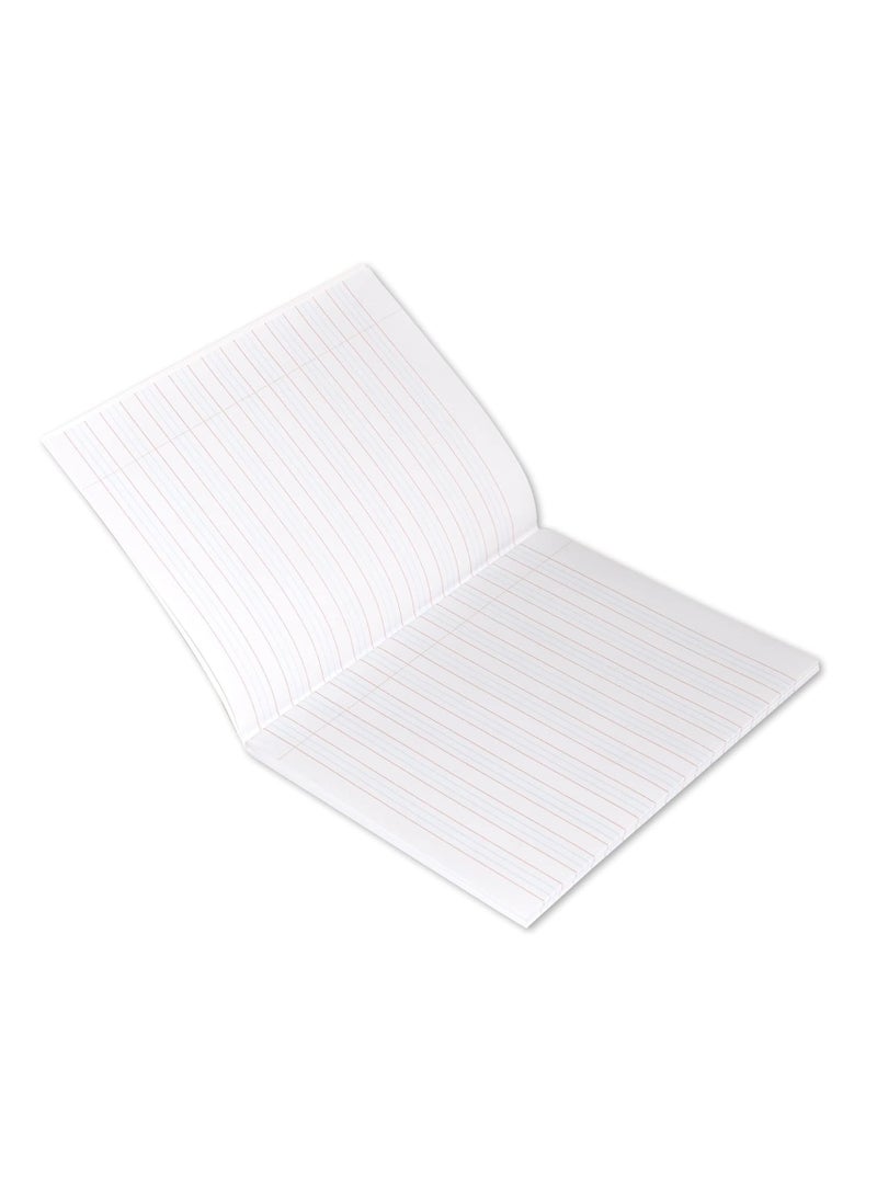 FIS دفتر تمارين، حجم 165x210 مم، 80 ورقة، 160 صفحة، 4 خطوط مع هامش أيسر، عبوة من 12 قطعة، غلاف برتقالي نيون مع معلومات رياضية - FSEB4LM160N - Image 3