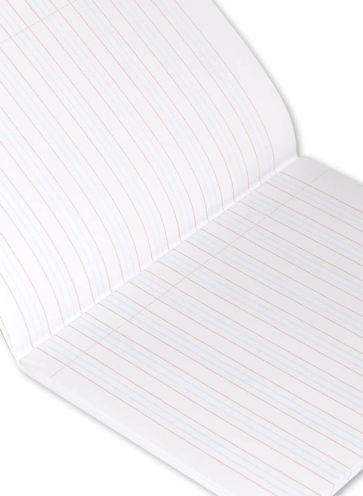 FIS دفتر تمارين، حجم 165x210 مم، 80 ورقة، 160 صفحة، 4 خطوط مع هامش أيسر، عبوة من 12 قطعة، غلاف برتقالي نيون مع معلومات رياضية - FSEB4LM160N - Image 2