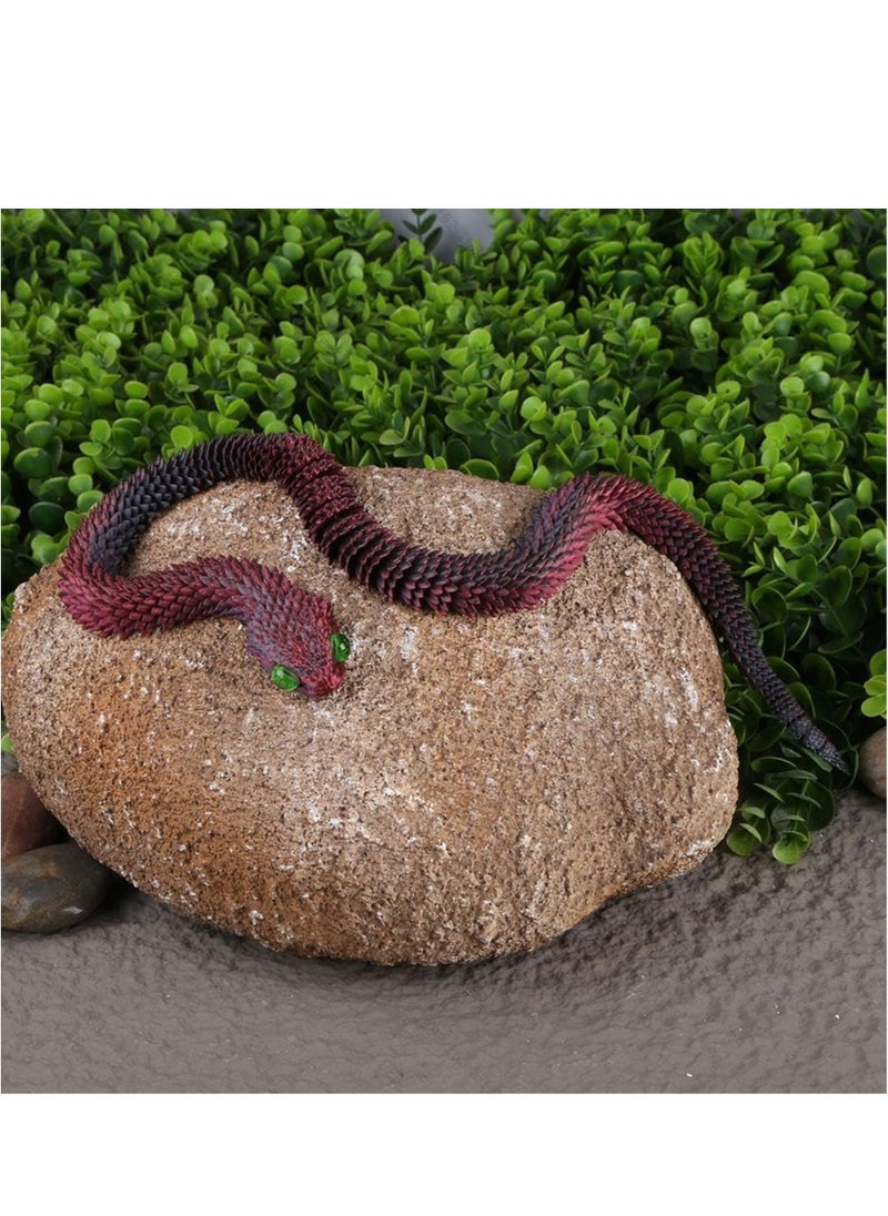 60 cm 3D Printed Animals-Snake Viper - 3D Printed Snake, Stress Relief Toy, Perfect for Home and Office Decor, Ideal for Collectors and Fidget Enthusiasts  - Image 5