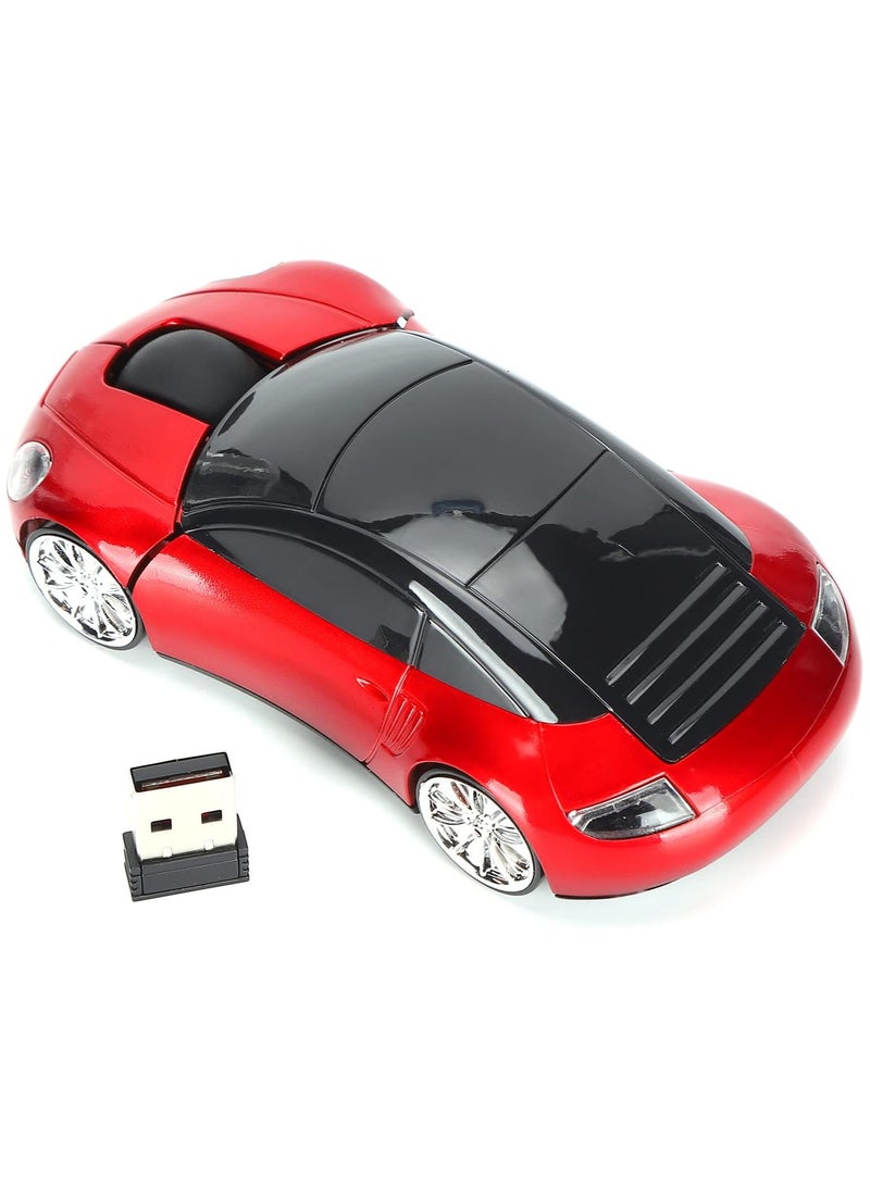 Sports Car Wireless Mouse USB Scroll 1600DPI Car Shaped Wireless Mouse 2.4GHz Lightweight for Laptop/PC - Image 1