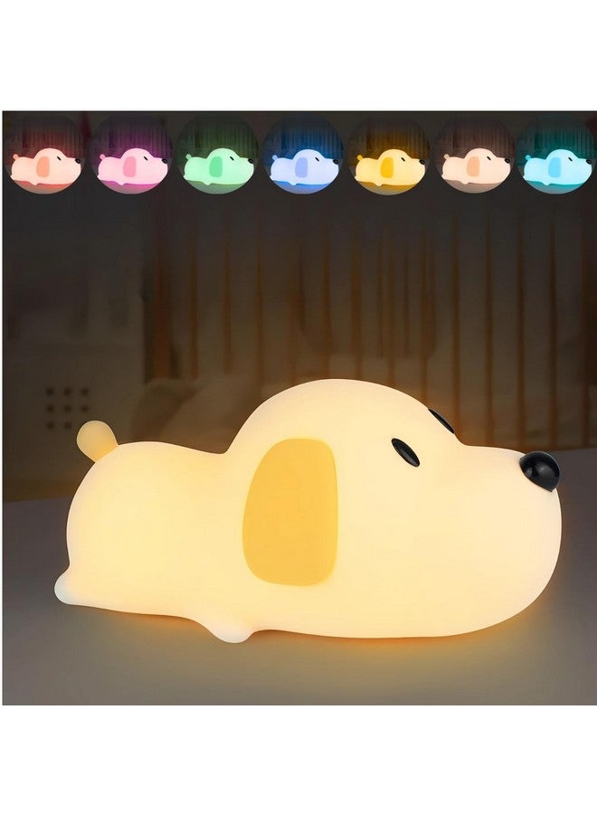 One94Store Rechargeable Silicone Puppy Dog Night Lamp - Touch-Control Color-Changing LED Light for Kids' Bedroom Decor and Baby Gift (Multicolor) - Image 2