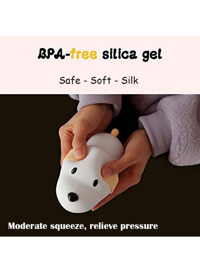 One94Store Rechargeable Silicone Puppy Dog Night Lamp - Touch-Control Color-Changing LED Light for Kids' Bedroom Decor and Baby Gift (Multicolor) - Image 4