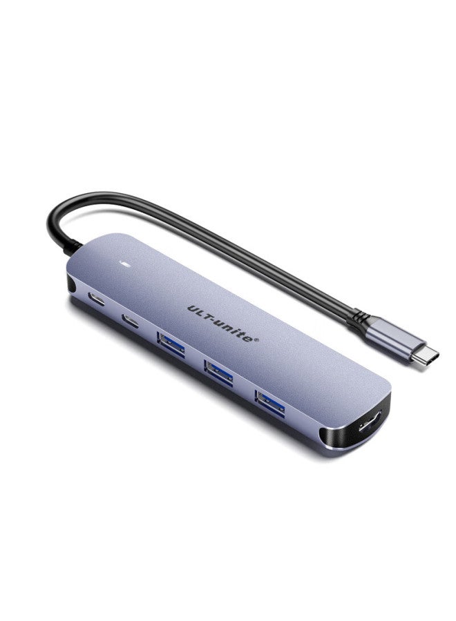 Ult-unite Type-c Expansion Dock, Usb High-speed Expansion Dock, 4k60hz Hd Hdmi Interface Expander, Suitable For Apple And Huawei Laptops, Converter For Ipad, Six-i