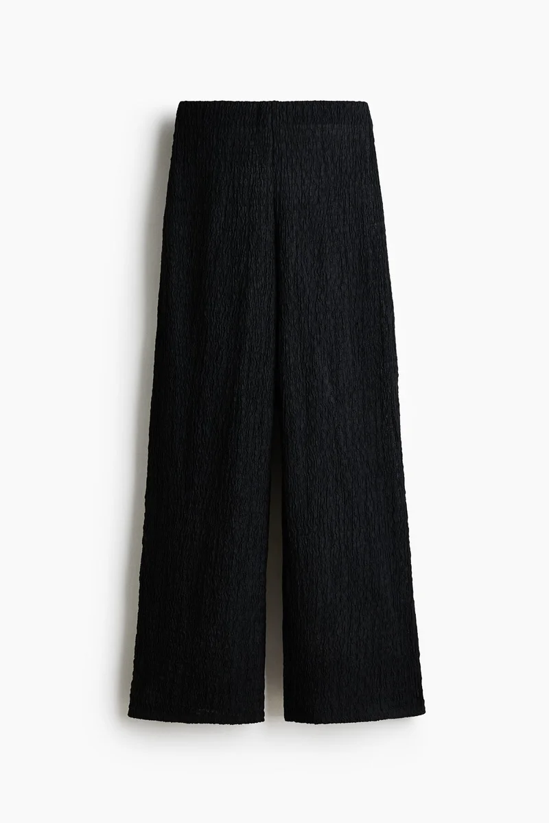 H&M Wide crinkled trousers