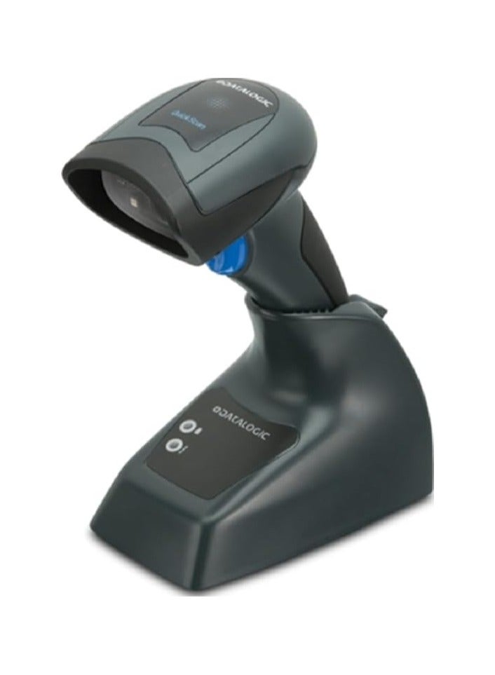 DATALOGIC QuickScan I QBT2131 Barcode Scanner, Linear Imager, USB Kit, Bluetooth, 1D Scanning Capability, Multi-IF, 400 Scan/s Rate, Base Station, Black | QBT2131-BK-BTK1 - Image 1