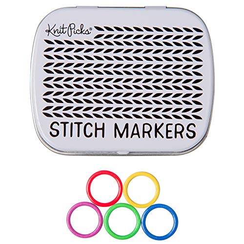 Knit Picks Enamel Stitch Marker Set Rainbow