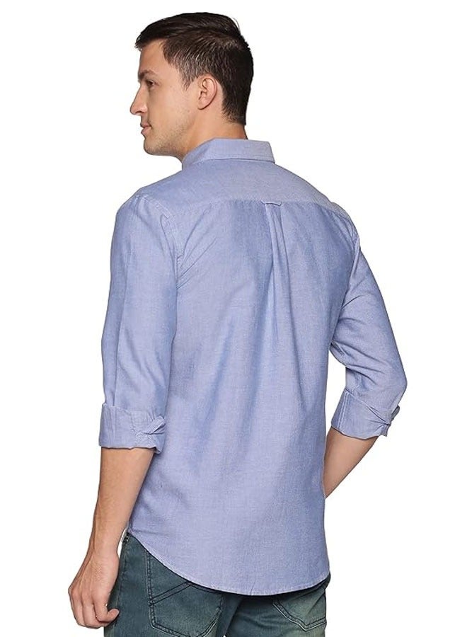 U.S. ELK Men's Button Down Shirt | Casual Slim Fit Shirt | Long Sleeve Oxford Shirts For Men | Smart Fit Cuff  - Image 5