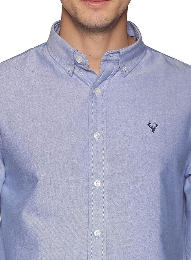 U.S. ELK Men's Button Down Shirt | Casual Slim Fit Shirt | Long Sleeve Oxford Shirts For Men | Smart Fit Cuff  - Image 3