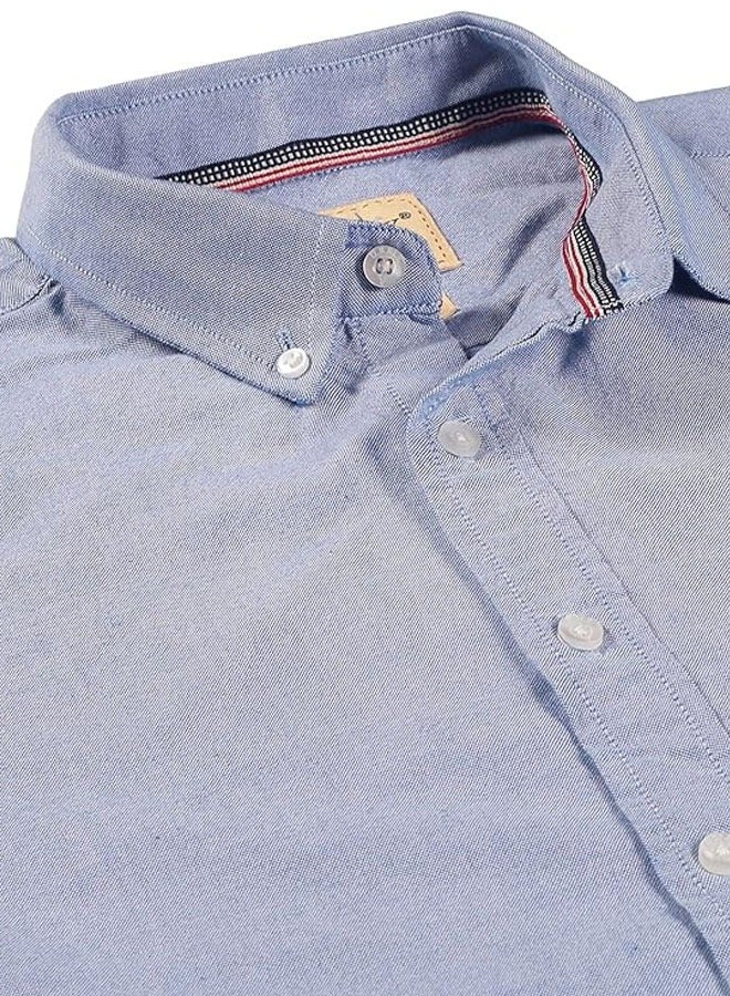 U.S. ELK Men's Button Down Shirt | Casual Slim Fit Shirt | Long Sleeve Oxford Shirts For Men | Smart Fit Cuff  - Image 2