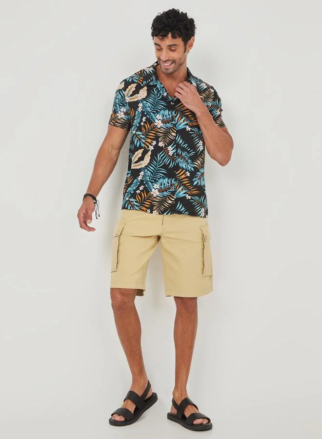 صن بيرن باي ستايلي شورت كاجوال بنمط كارجو