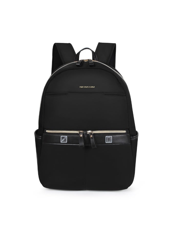 NEWCOM Travel Laptop Backpack Waterproof Business Backpack with Luggage Strap, Multi-Pocket School Bag for Men & Women, Fits Laptop, Blue / Red / Black - Image 2