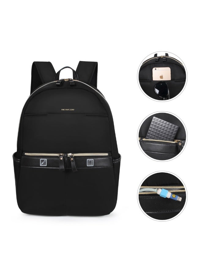NEWCOM Travel Laptop Backpack Waterproof Business Backpack with Luggage Strap, Multi-Pocket School Bag for Men & Women, Fits Laptop, Blue / Red / Black - Image 1