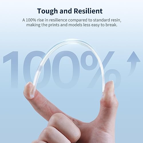Anycubic راتنج طابعة ثلاثية الأبعاد من ANYCUBIC عالي الوضوح، مقاوم للاصفرار وشفاف للغاية، قوي ومرن، برائحة منخفضة، راتنج طباعة ثلاثية الأبعاد، متوافق على نطاق واسع مع جميع طابعات راتنج LCD/DLP ثلاثية الأبعاد (عالي الوضوح، 1 كجم) - Image 5