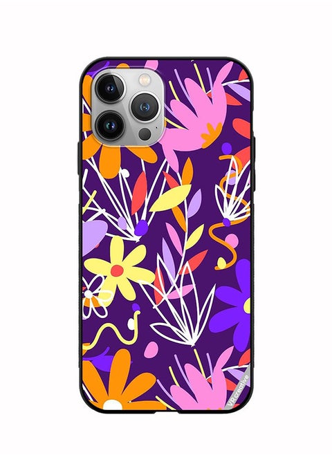 Protective Case Cover For Apple iPhone 12 Pro Max Organic Patterns Collection Design Multicolour