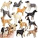 EOIVSH 12PCS Realistic Dog Figurines Toy Plastic Puppy Figures Set Dogs Figures Cake Toppers Birthday Gift for Kids Toddlers - Image 2