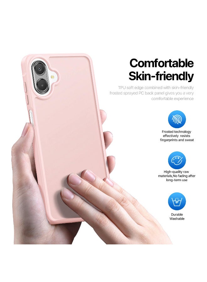 DUX DUCIS Yind Series Cover for the Samsung Galaxy A07 4G mobile phone a slim, TPU Hybrid PC  cover made of TPU, polycarbonate silicone - Light Pink - Image 4