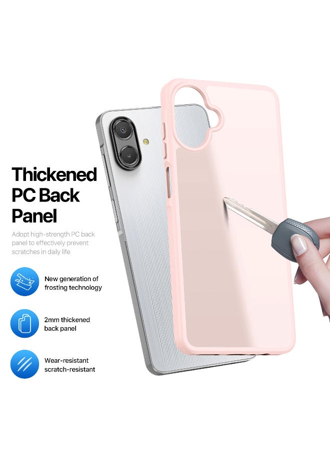 DUX DUCIS Yind Series Cover for the Samsung Galaxy A07 4G mobile phone a slim, TPU Hybrid PC  cover made of TPU, polycarbonate silicone - Light Pink - Image 5