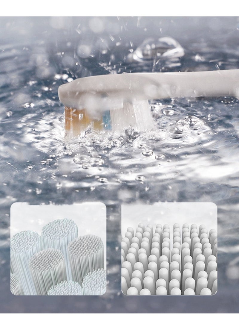 Electric Toothbrush Sonic Portable Electric Toothbrush Soft Bristles Wireless Charging Teeth Cleaning - Image 2