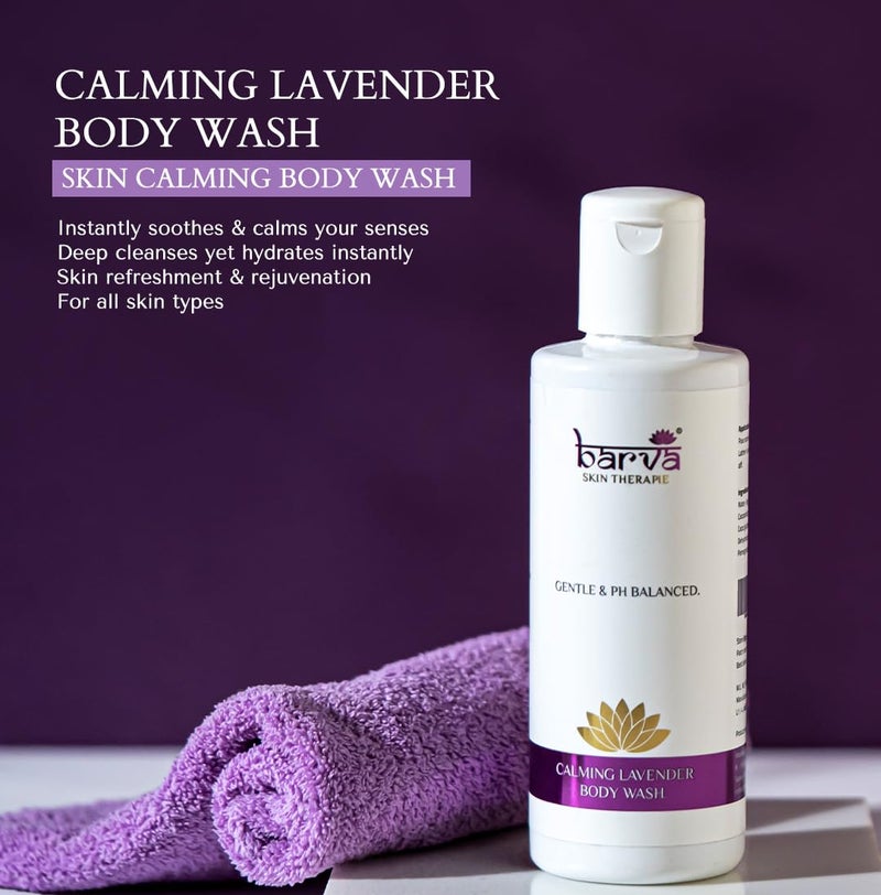 Barva Calming Lavender Body Wash with Aloe Vera Relieving Stress for All Skin Types 200 ml - Image 2