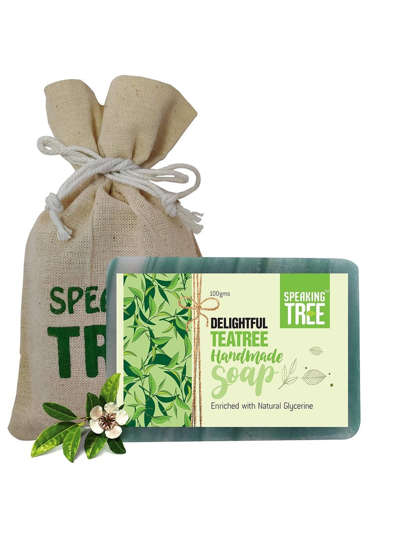 Speaking Tree Speaking Tree Delightful Tea Tree Handmade Cleansing Soap 100 gms  - Image 1