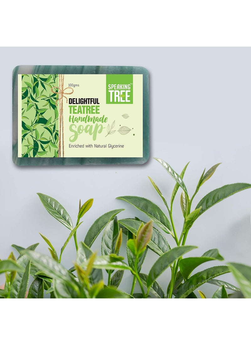 Speaking Tree Speaking Tree Delightful Tea Tree Handmade Cleansing Soap 100 gms  - Image 5