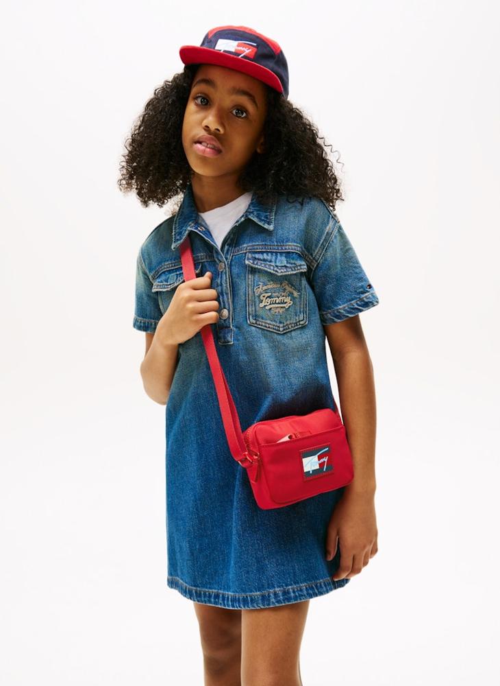 تومي هيلفيغر حقيبة كروس للأطفال بالعلم - Image 5