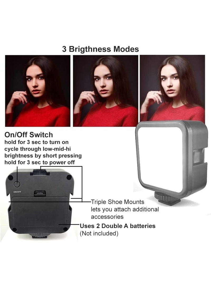 مجموعة مدونات الفيديو للمبتدئين من لأجهزة آيفون وأندرويد – حامل ثلاثي القوائم 10 إنش، ضوء LED بـ 36 مصباحًا، حامل جوال وميكروفون بندقية صغير – مثالية للبث المباشر، مكالمات الفيديو، واليوتيوب - Image 4