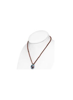 Lampwork Glass Bead Ball Pendant Necklace
