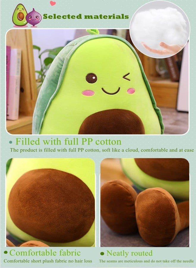 NatureMan 16.5 inch Avocado Plush Toy Pillow Gift, Lovely Fruit Plush Toy Doll, Suitable for Children, Girls, Boys and Holiday Gifts - Image 4