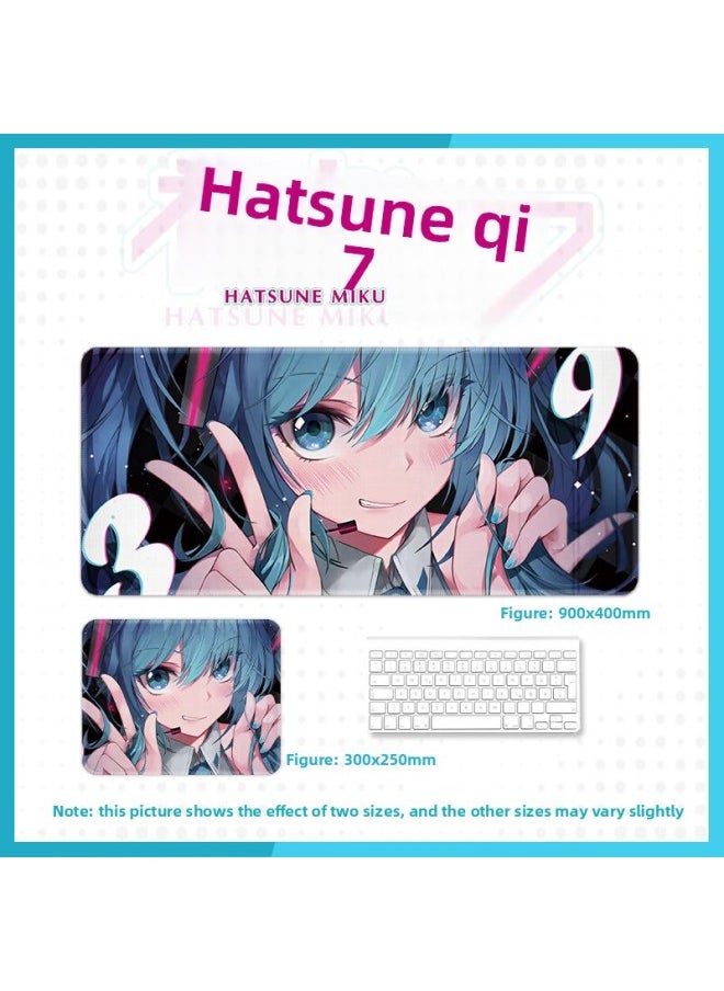 Generic - Hatsune Miku Mouse Pad Without Edge, Extra Large Miku Princess Palace Mouse-Color:90x40cm Thickness 3mm-Pattern:Hatsune Miku 023 - Image 1