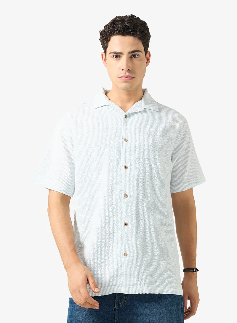 Ripples Mens Resort Collar Relaxed Fit Shirt