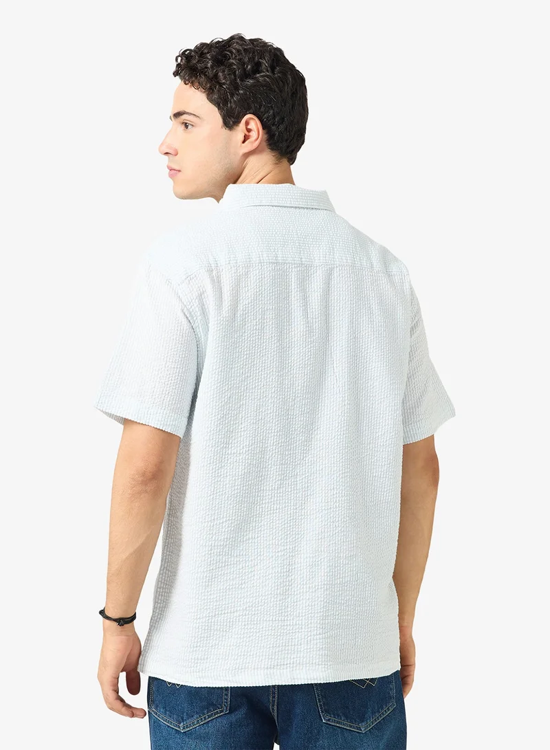 ريبلز مع نمشي Mens Resort Collar Relaxed Fit Shirt