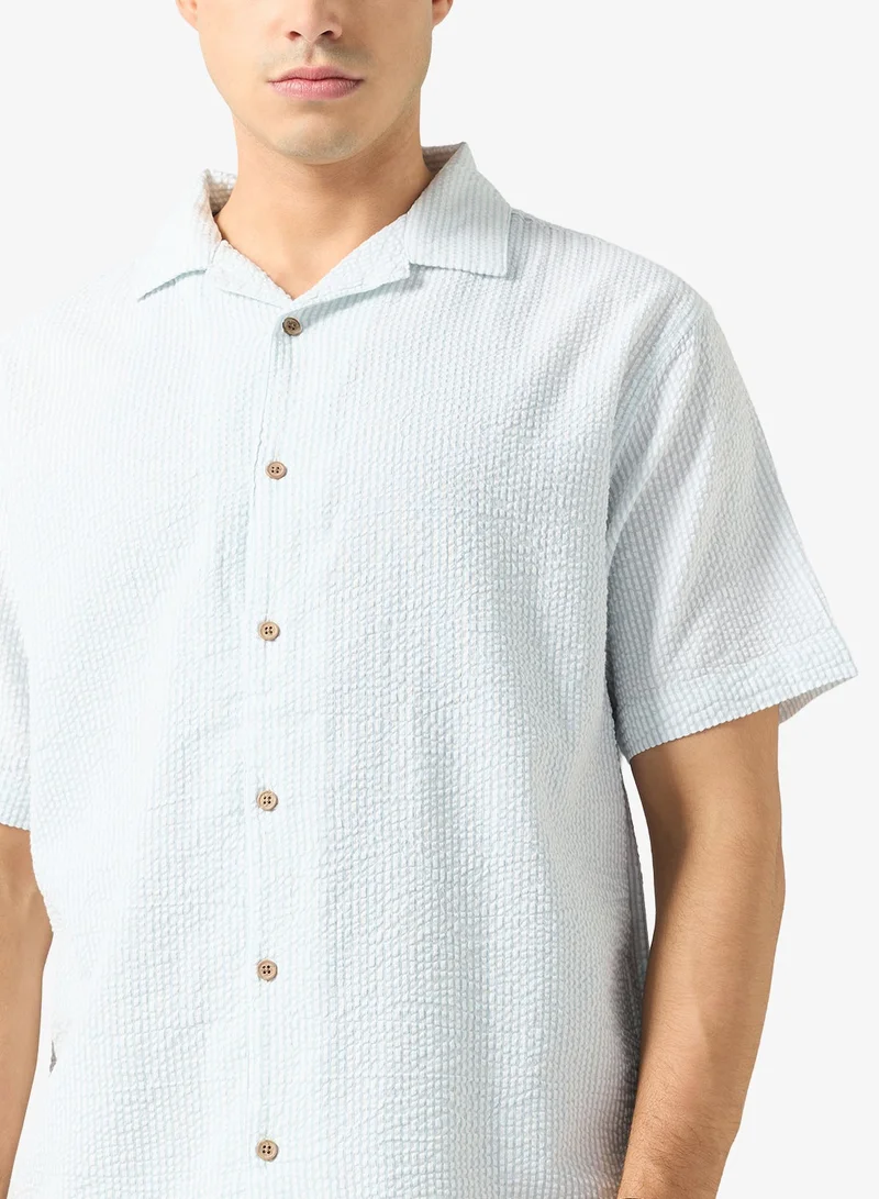 Ripples  Mens Resort Collar Relaxed Fit Shirt for Men | Best Price UAE