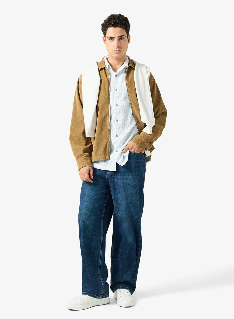 Ripples  Mens Resort Collar Relaxed Fit Shirt for Men | Best Price UAE