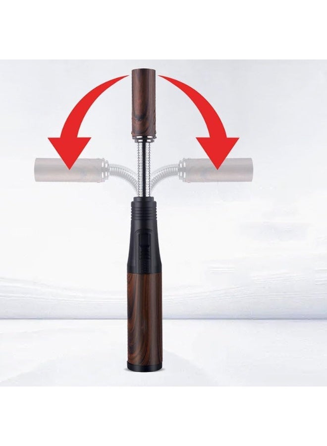 BlueFire Rechargeable Candle Lighter with Flexible 360° Bendable Long Neck | Windproof Jet Blue Flame Torch Butane Gas Lighter | Adjustable Flame Refillable Lighter for Candle, Barbecue, Fireplace, Camping, Outdoor Cooking, DIY Projects | Safe & Portable Long Handle Gas Lighter with Universal Fuel Inlet - Image 4