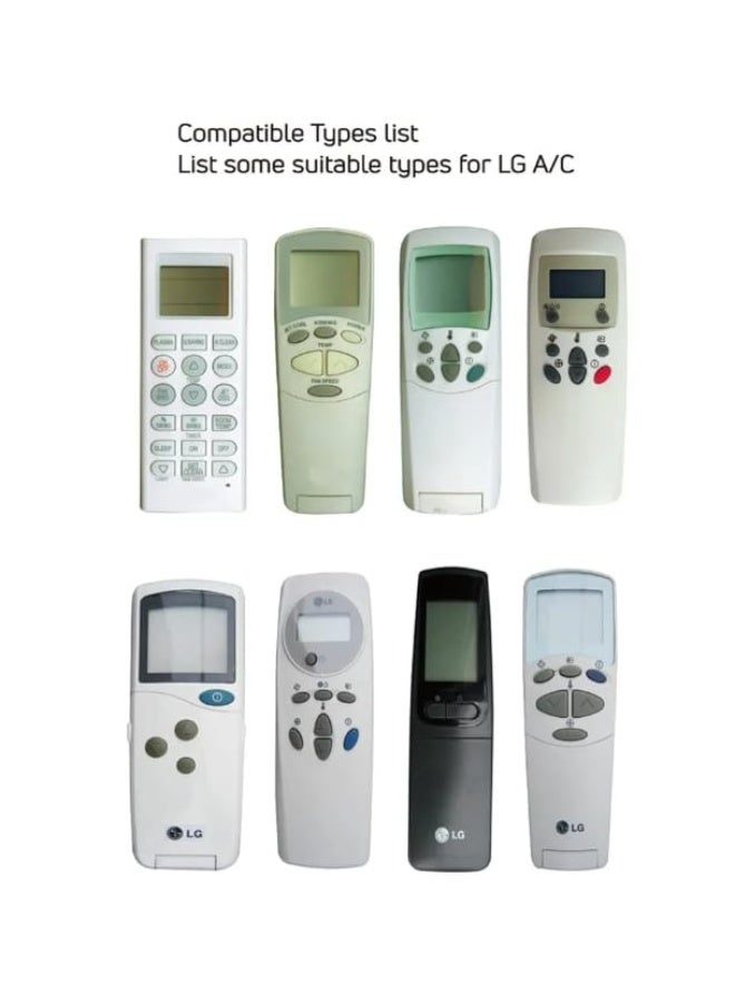 Air conditioner remote compatible with LG air conditioners, works on 8 LG models - Image 2