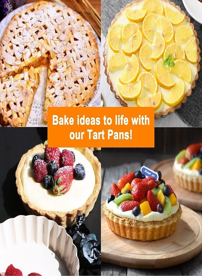 RINKLE TRENDZ Aluminium Round Pie Dish Quiche Pan Tart Mould with Removable Bottom 6 Inch for Baking in OTG Oven - Image 2
