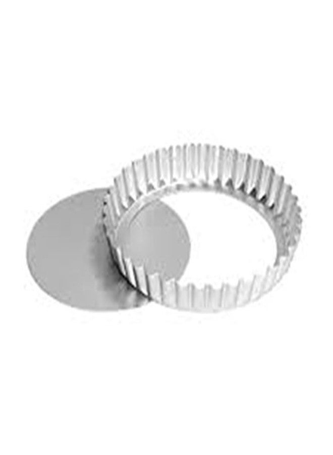 RINKLE TRENDZ Aluminium Round Pie Dish Quiche Pan Tart Mould with Removable Bottom 6 Inch for Baking in OTG Oven - Image 1