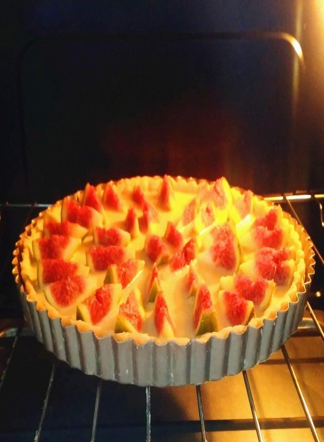 RINKLE TRENDZ Aluminium Round Pie Dish Quiche Pan Tart Mould with Removable Bottom 6 Inch for Baking in OTG Oven - Image 5