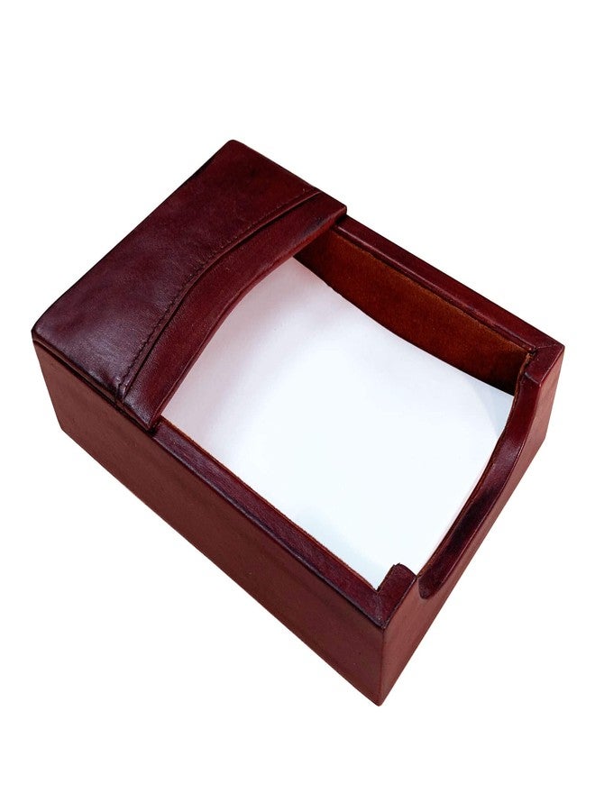 Dacasso Mocha Leather Memo Holder, 4-Inch by 6-Inch - Image 1