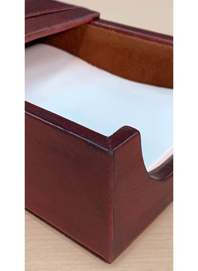 Dacasso Mocha Leather Memo Holder, 4-Inch by 6-Inch - Image 5