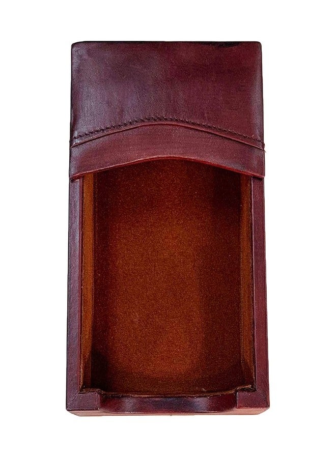 Dacasso Mocha Leather Memo Holder, 4-Inch by 6-Inch - Image 3